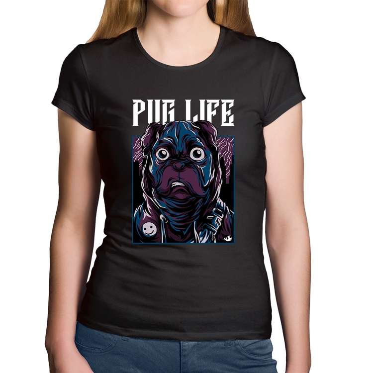 Baby Look Algodão Pug Life