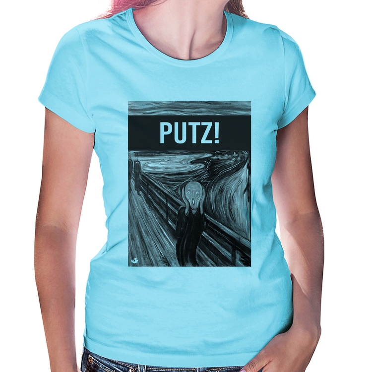 Baby Look PUTZ! - Azul Bebê