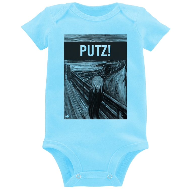 Body Bebê PUTZ! - Azul Bebê