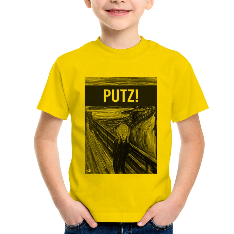 Camiseta Infantil PUTZ! - Amarela