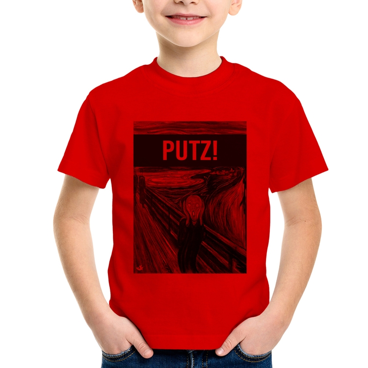 Camiseta Infantil PUTZ! - Vermelha