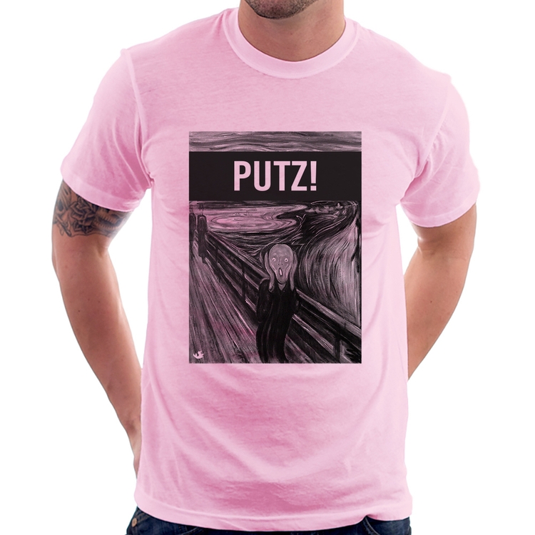 Camiseta PUTZ! - Rosa Bebê