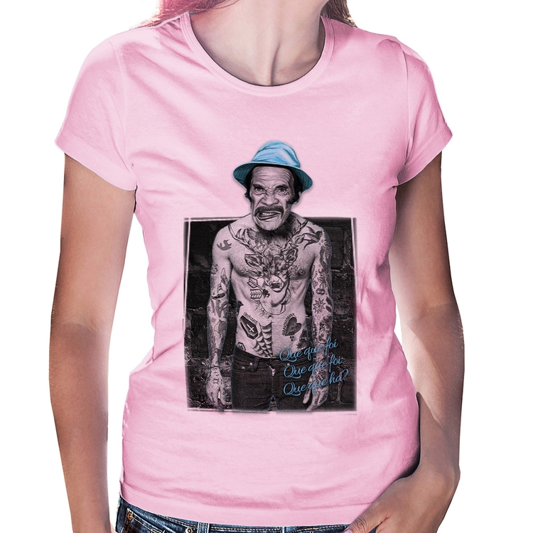 Baby Look Que que foi, que que foi, que que há? - Rosa Bebê