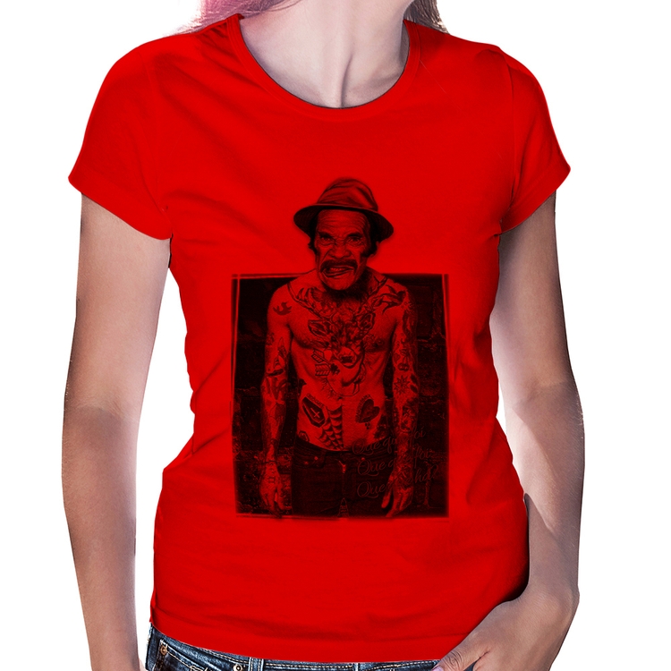 Baby Look Que que foi, que que foi, que que há? - Vermelha