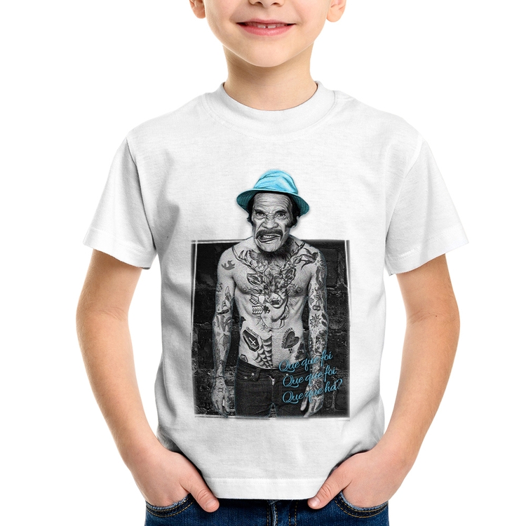 Camiseta Infantil Que que foi, que que foi, que que há?