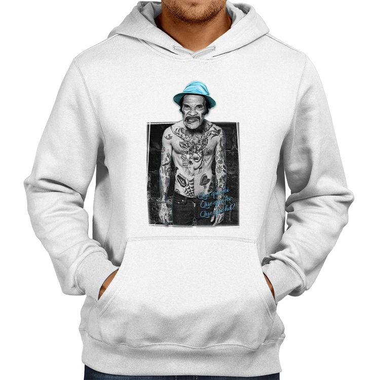 Moletom Que que foi, que que foi, que que há? - Branco