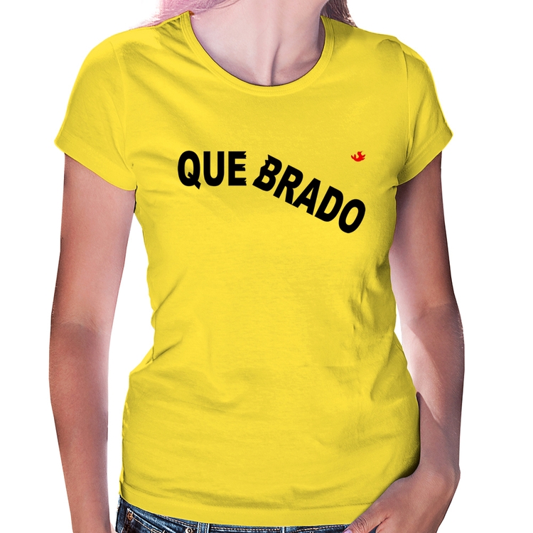 Baby Look Quebrado - Amarela