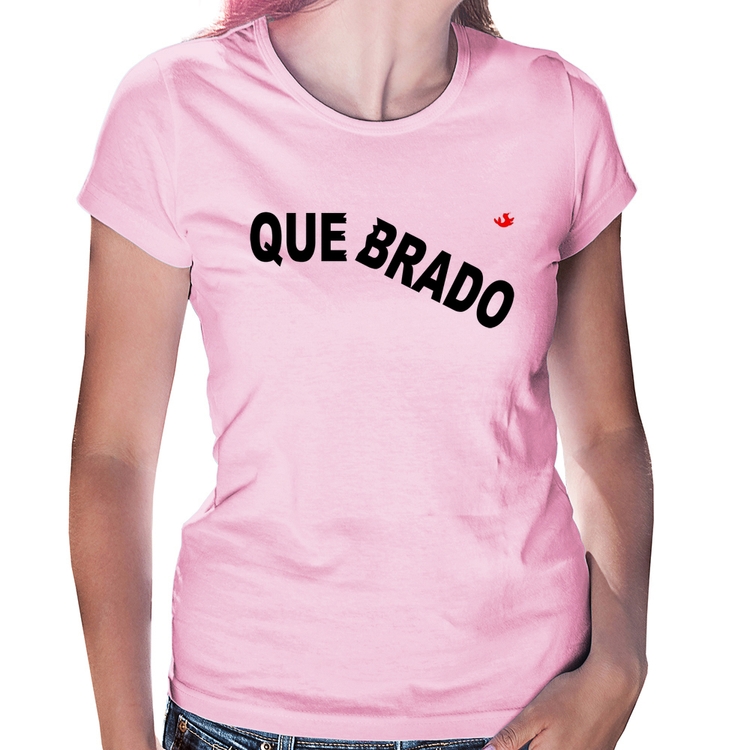 Baby Look Quebrado - Rosa Bebê