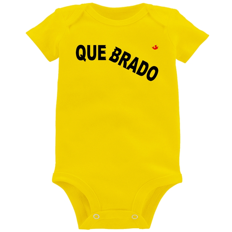 Body Bebê Quebrado - Amarelo