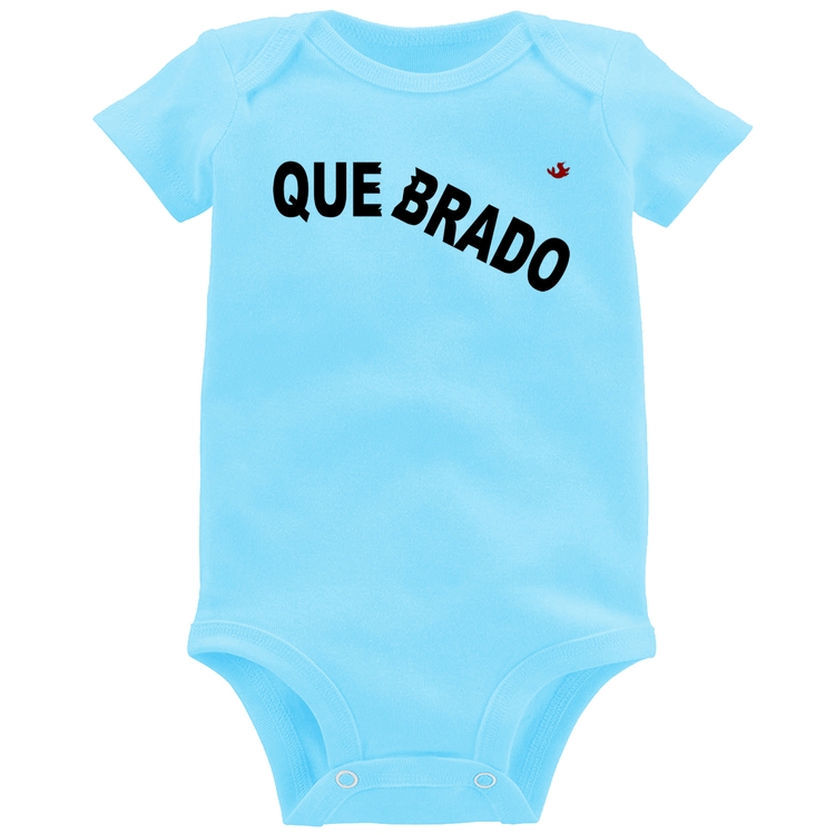 Body Bebê Quebrado - Azul Bebê