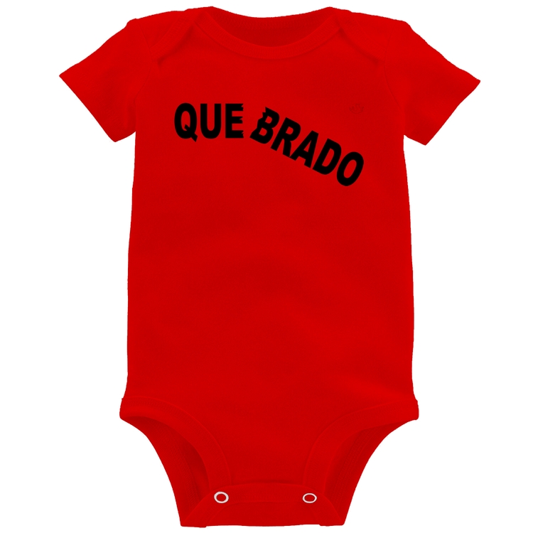 Body Bebê Quebrado - Vermelho