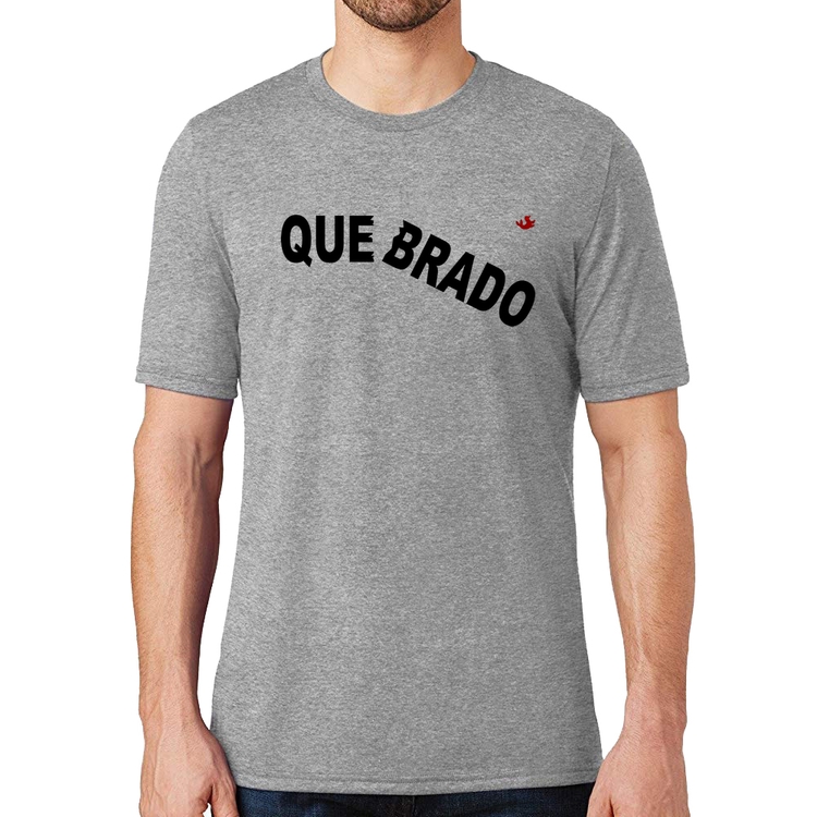Camiseta Quebrado - Cinza