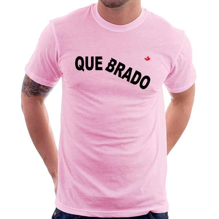 Camiseta Quebrado - Rosa Bebê