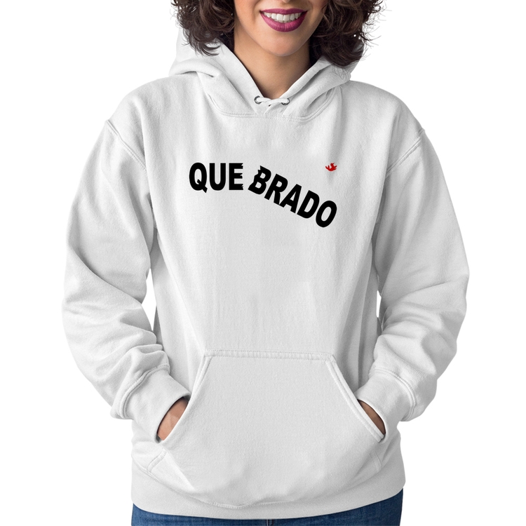 Moletom Feminino Quebrado - Branco