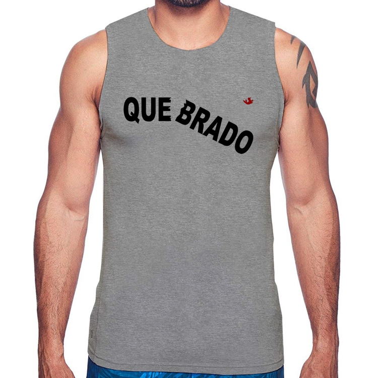 Regata Quebrado - Cinza