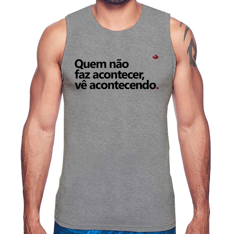 Regata Quem não faz acontecer, vê acontecendo - Cinza