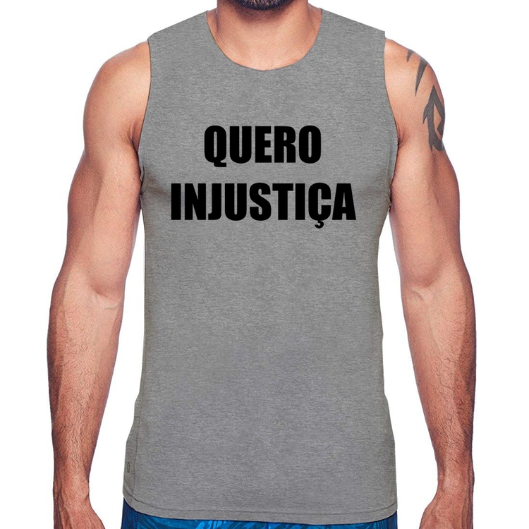 Regata Quero Injustiça - Cinza