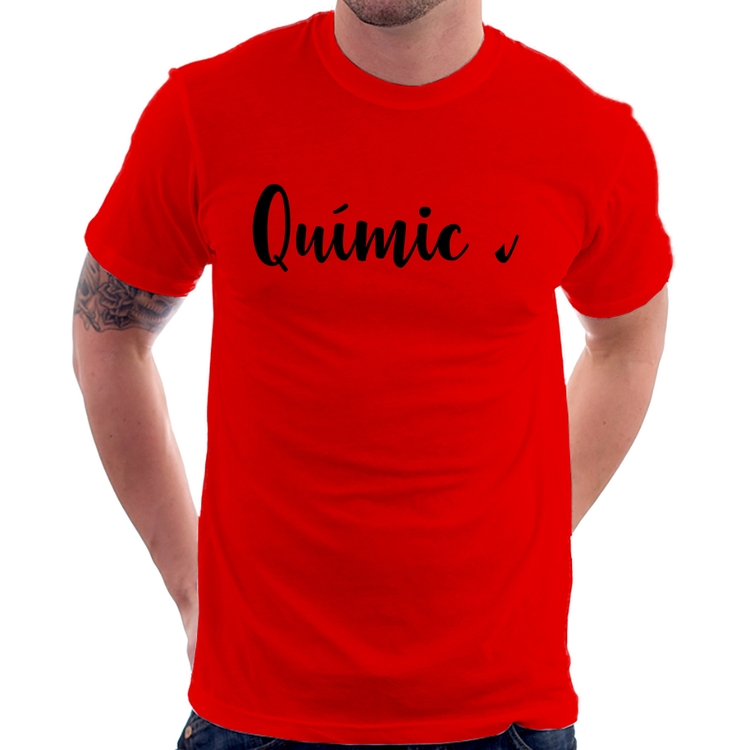 Camiseta Química por amor - Vermelha