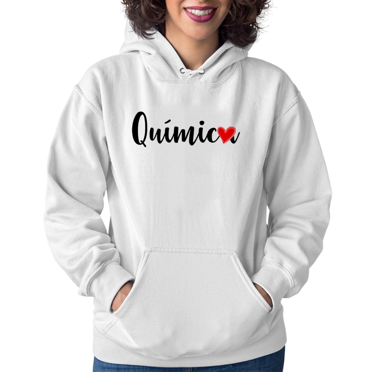 Moletom Feminino Química por amor - Branco