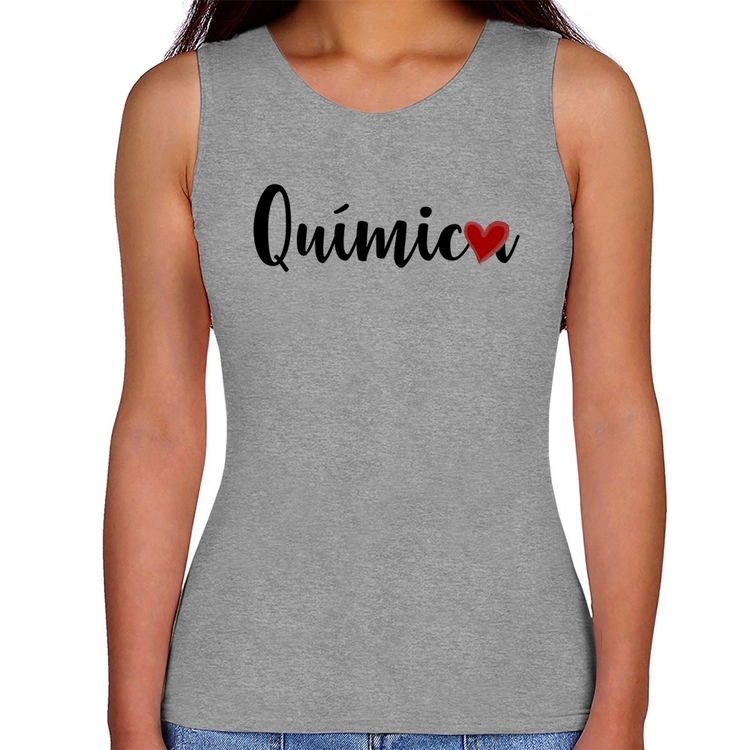 Regata Feminina Química por amor - Cinza