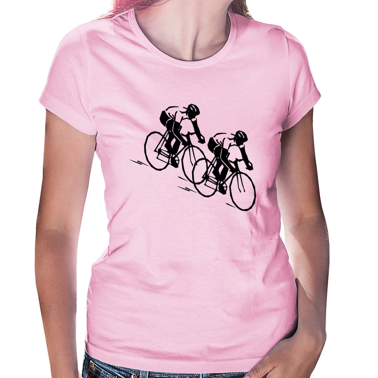 Baby Look Race Bike - Rosa Bebê