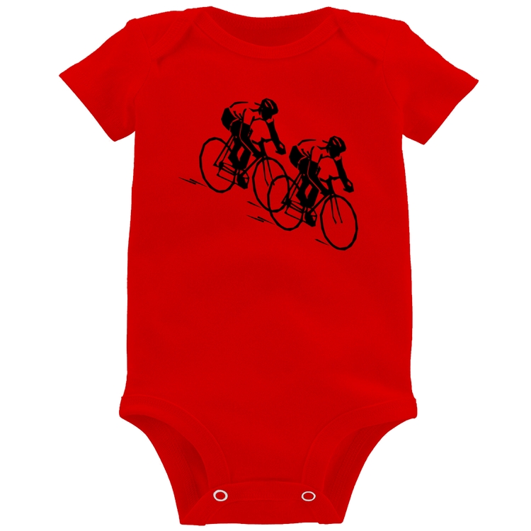 Body Bebê Race Bike - Vermelho