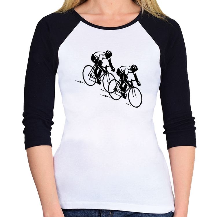 Baby Look Raglan Race Bike Manga 3/4