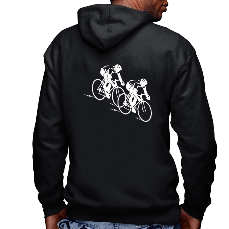 Blusa Moletom Race Bike Masculina com Capuz e Zíper