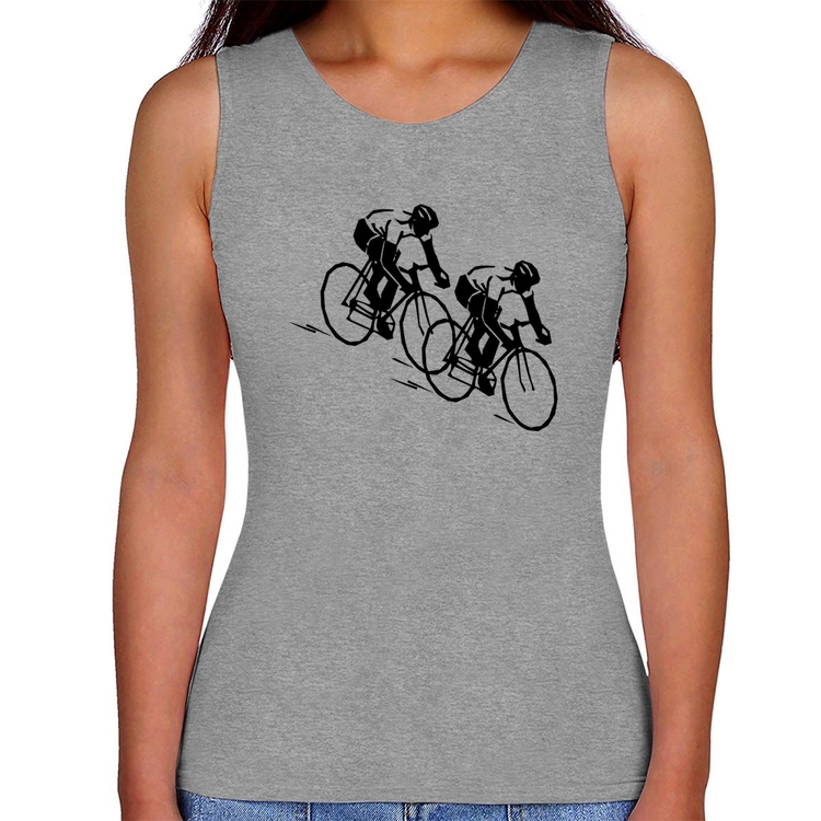 Regata Feminina Race Bike - Cinza