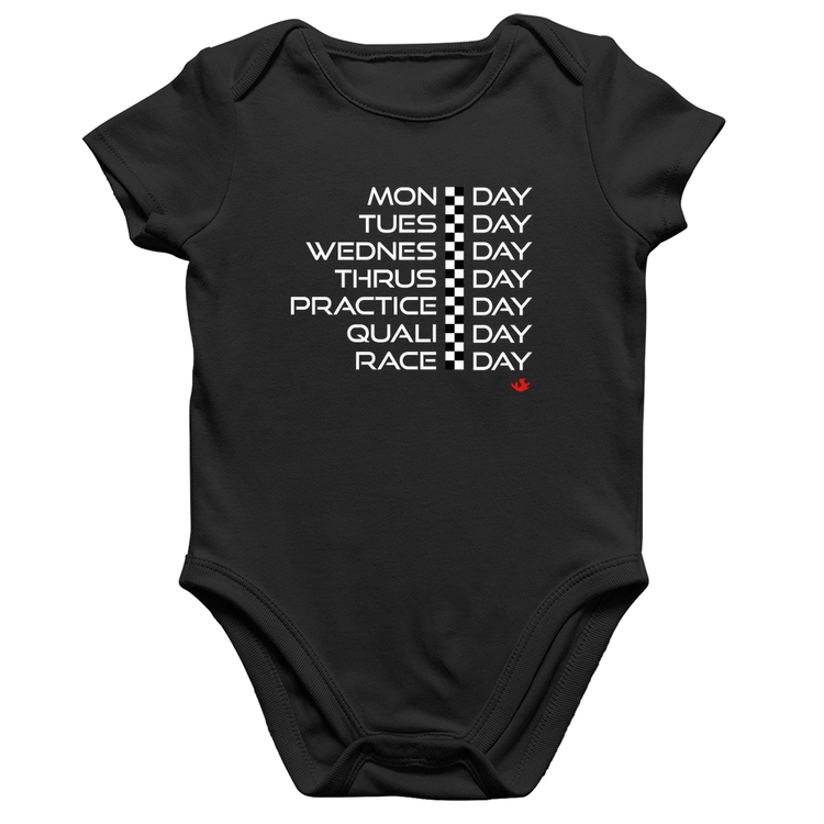Body Bebê Algodão Race Week