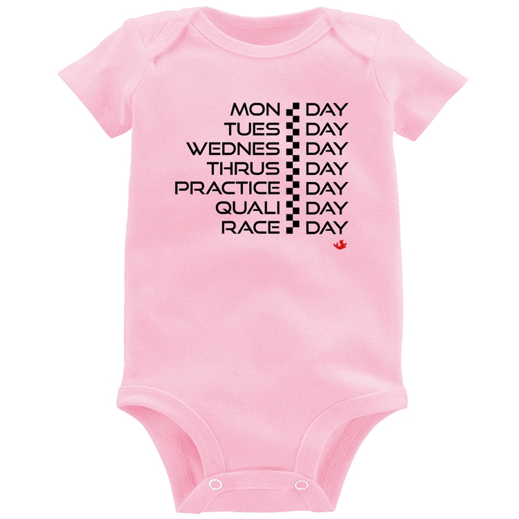 Body Bebê Race Week - Rosa Bebê