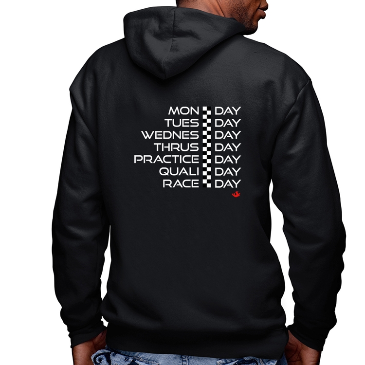 Blusa Moletom Race Week Masculina com Capuz e Zíper