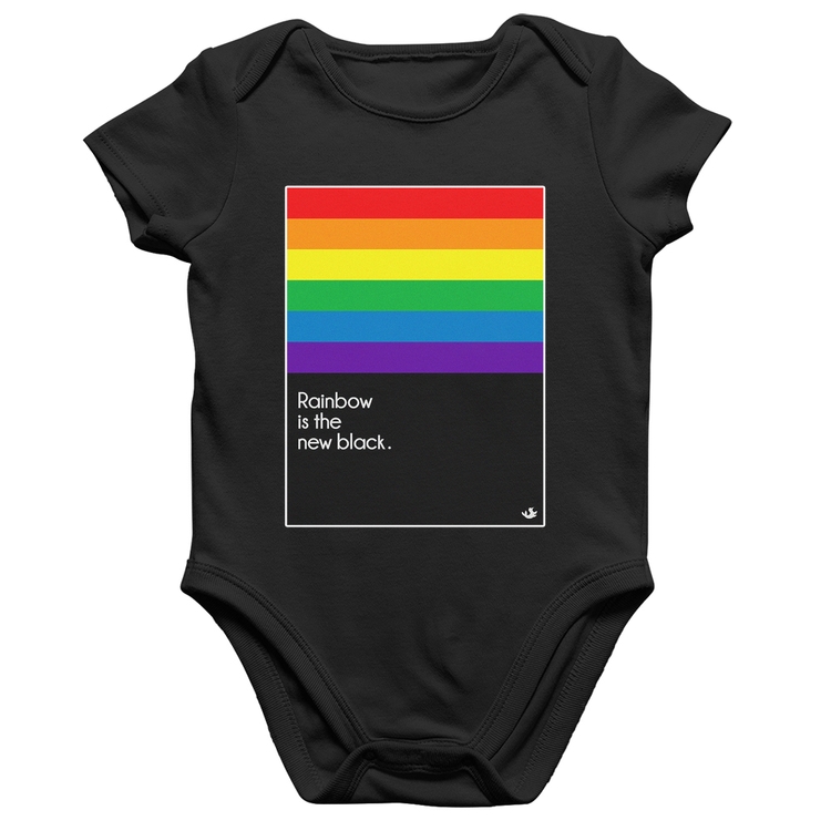 Body Bebê Algodão Rainbow is the new black