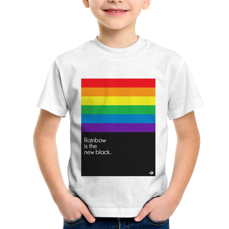 Camiseta Infantil Rainbow is the new black