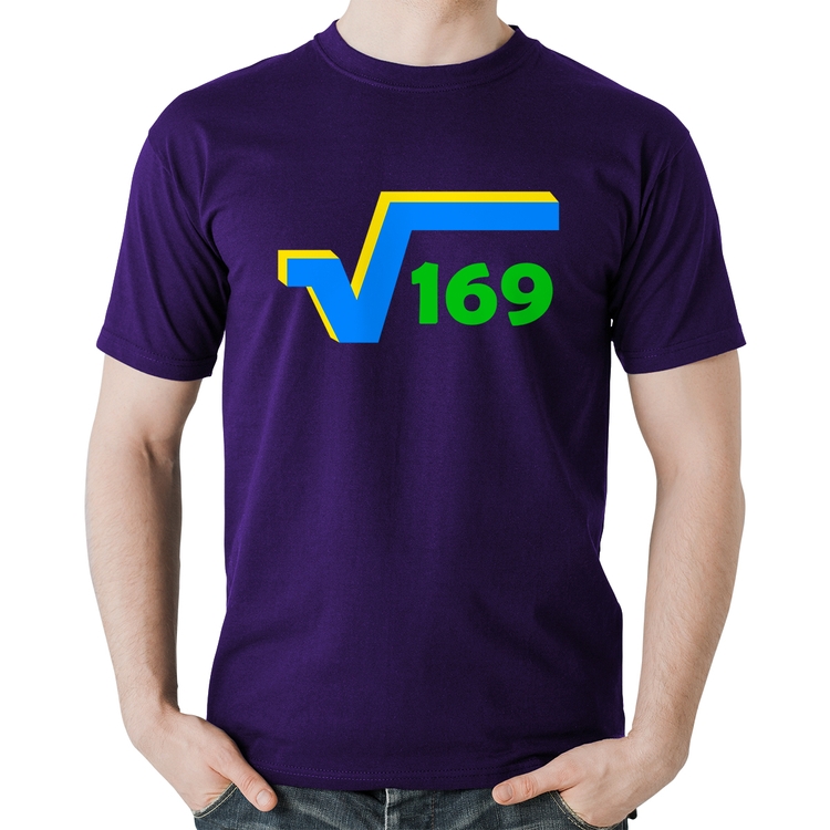 Camiseta Algodão Raiz Quadrada 169 (Cores da Bandeira) - Roxa