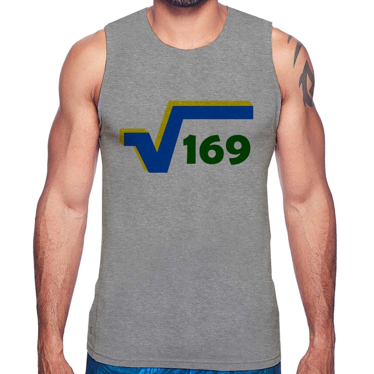 Regata Raiz Quadrada 169 (Cores da Bandeira) - Cinza