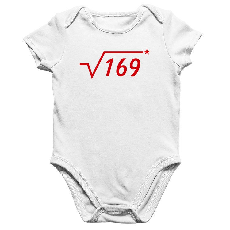 Body Bebê Algodão Raiz Quadrada 169 (Estrela) - Branco