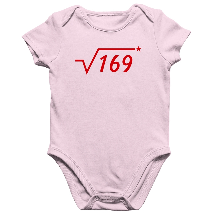 Body Bebê Algodão Raiz Quadrada 169 (Estrela) - Rosa Bebê