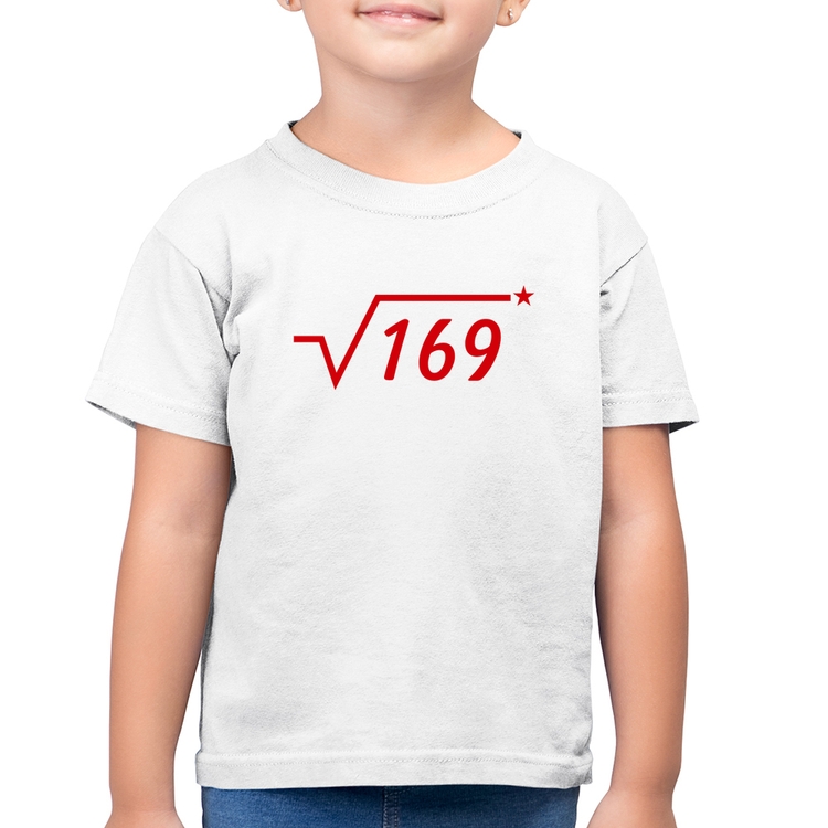 Camiseta Algodão Infantil Raiz Quadrada 169 (Estrela) - Branca