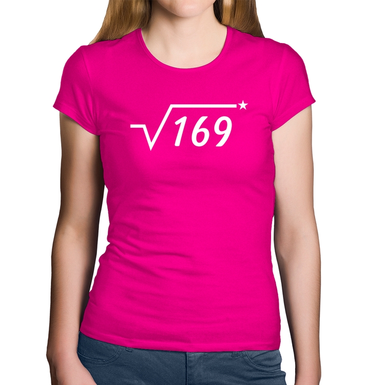 Baby Look Algodão Raiz Quadrada 169 (Estrela) - Rosa