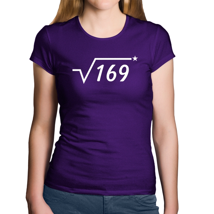 Baby Look Algodão Raiz Quadrada 169 (Estrela) - Roxa