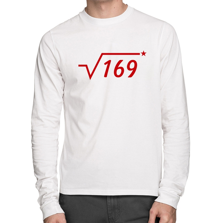Camiseta Algodão Raiz Quadrada 169 (Estrela) Manga Longa - Branca