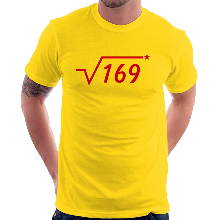 Camiseta Raiz Quadrada 169 (Estrela) - Amarela