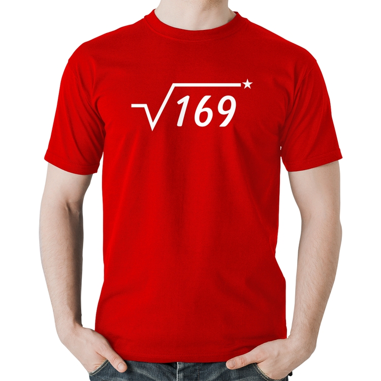 Camiseta Algodão Raiz Quadrada 169 (Estrela) - Vermelha