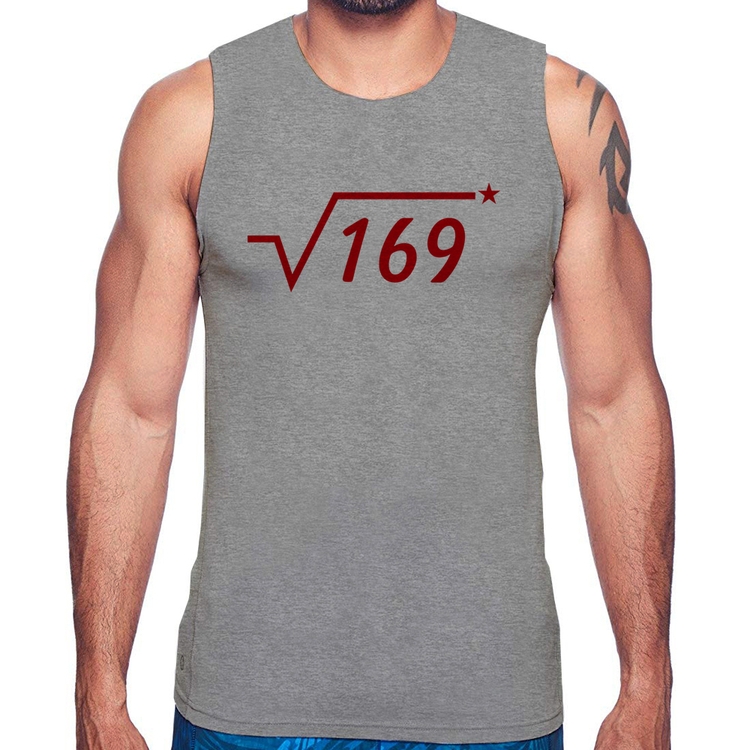 Regata Raiz Quadrada 169 (Estrela) - Cinza