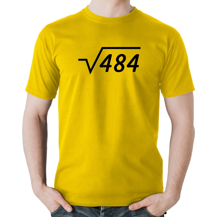 Camiseta Algodão Raiz Quadrada 484 - Amarela