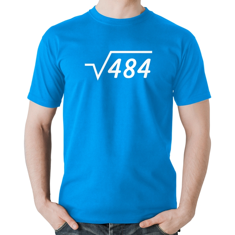 Camiseta Algodão Raiz Quadrada 484 - Azul