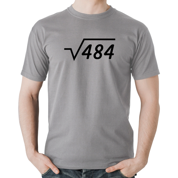 Camiseta Algodão Raiz Quadrada 484 - Cinza