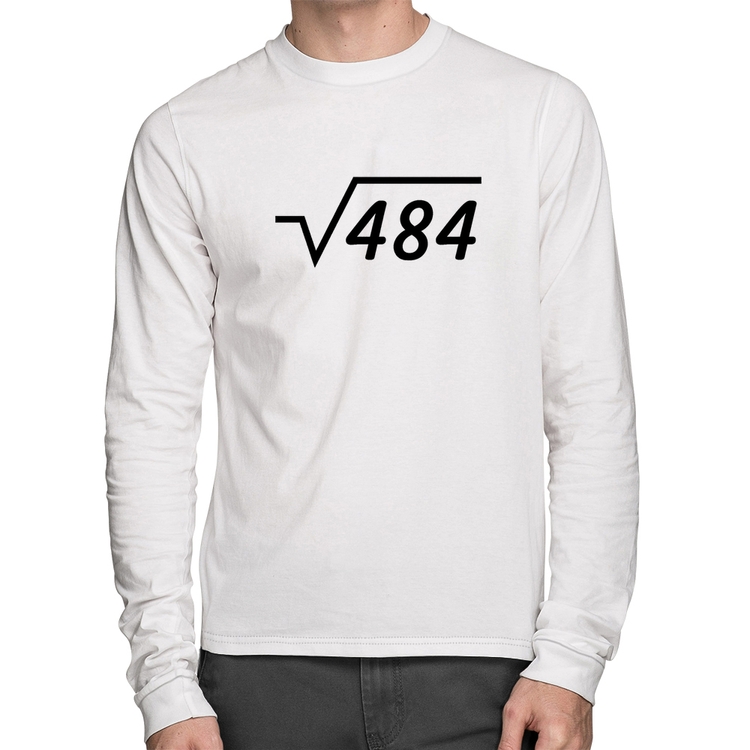 Camiseta Algodão Raiz Quadrada 484 Manga Longa - Branca