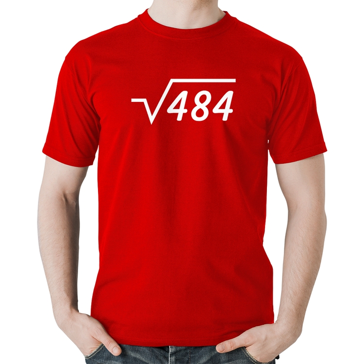 Camiseta Algodão Raiz Quadrada 484 - Vermelha